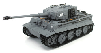 German Tiger 1 Late Std RTR 2,4Ghz 1/24 Czołg Zdalnie Sterowany IR Dźwięk Taigen Szary | 3841-11-L HENG LONG