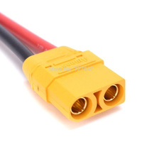 Złącze XT90 - gniazdo z przewodem 10cm (12AWG) - Amass