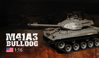 Czołg Zdalnie Sterowany U.S. M41A3 Walker Bulldog Light Tank 1:16 RTR 2,4Ghz Model RC | 3839-1B HENG LONG