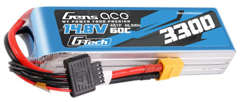 Akumulator LiPo 3300mAh 14,8V 60C 4S1P XT60 G-Tech | GEA334S60X6GT GENS ACE