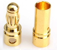 Gold / banan 3,5 mm - złącze żeńskie 1szt