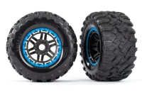 Koła Wide-Maxx All-Terrain HEX 17mm (niebieskie) | 8972A TRAXXAS