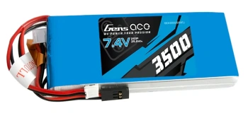Akumulator LiPo 3500mAh 7,4V 1C 2S1P JR JST-EHR RX/TX | GEA35002SRXFJ GENS ACE