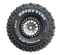 Koła Beadlock Crawler Rocks Tyre 1.9" 1/10 120x48mm 4szt. Aluminiowe Felgi