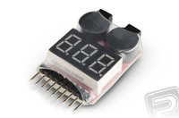 Lipo alarm 1-8S sygnalizator spadku napięcia