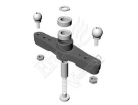 Tail Rotor Bell Crank set (Plastic) - EQ2071-P UPGRADE - Vision 50 ElyQ