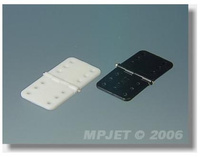 Zawias plastikowy - duży (ze szpilką) 31,5x16mm - MPJ 2502